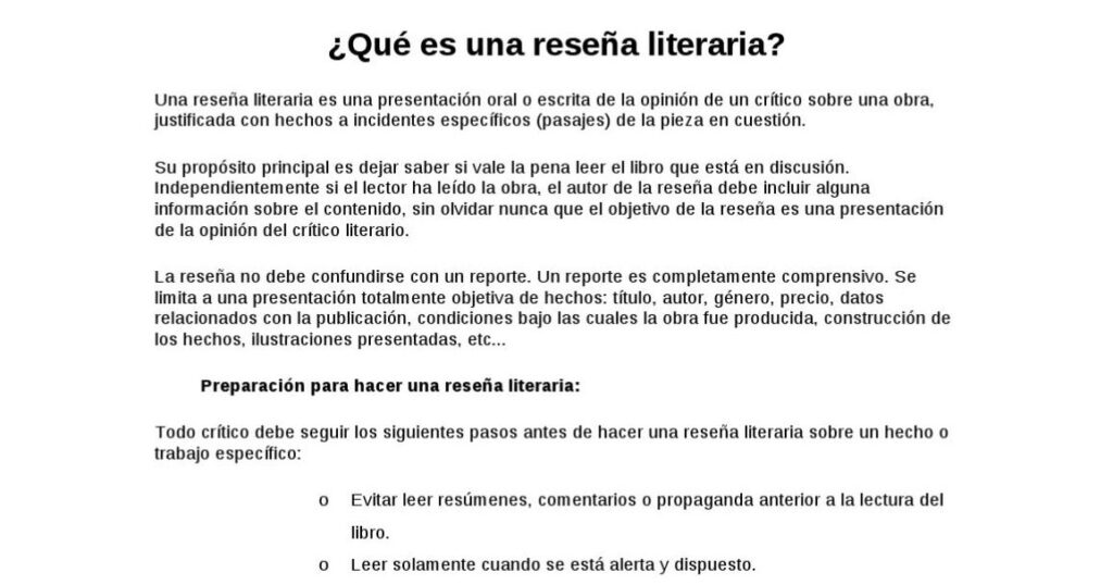 Cómo preparan los críticos sus reseñas de obras 6 como preparan los criticos sus resenas de obras