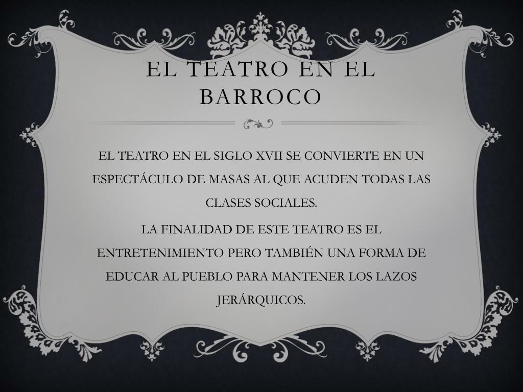 Cómo se representaba la familia en el teatro barroco 7 como se representaba la familia en el teatro barroco