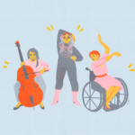 ilustraciones para fomentar la diversidad en el teatro