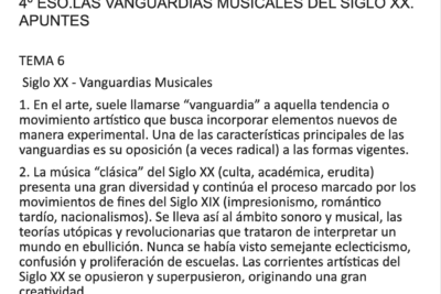 principales caracteristicas de las vanguardias