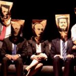 que ilustradores han representado la satira en el teatro
