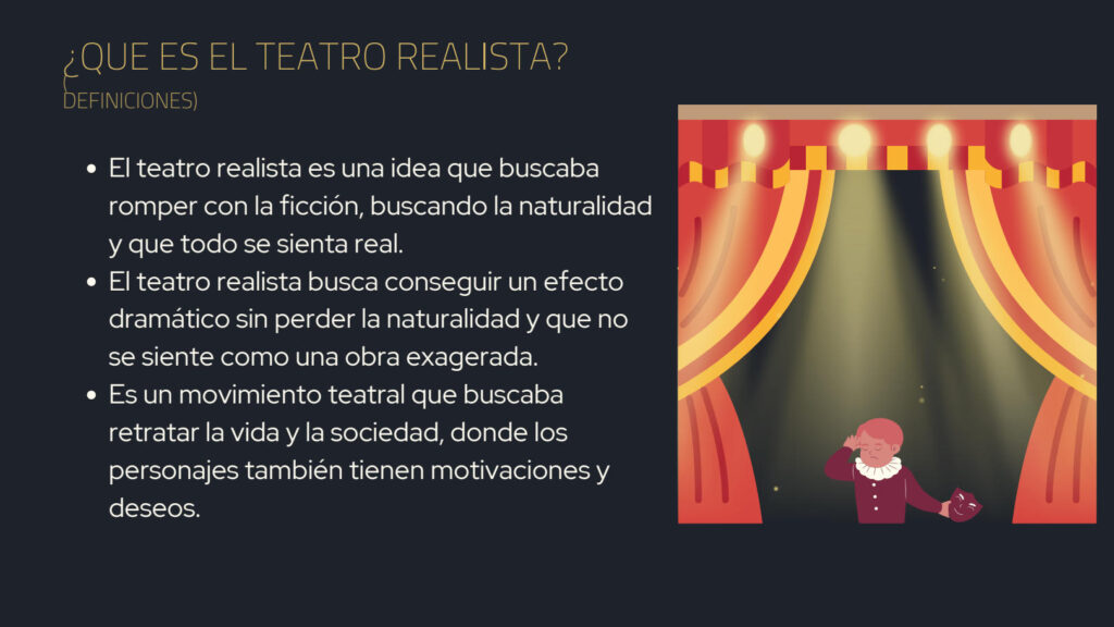 que relacion hay entre el realismo y el teatro social