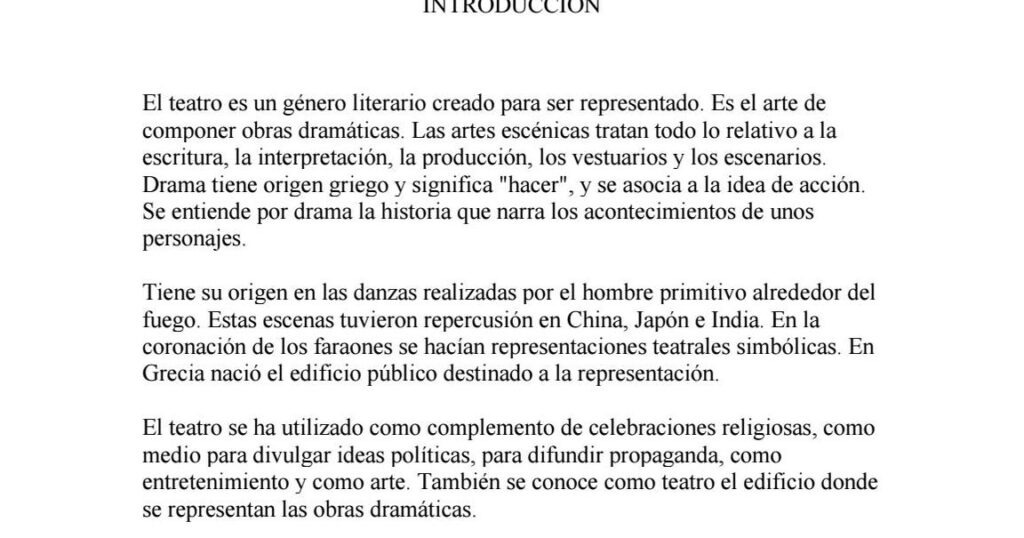 teatro de textos su significado e importancia en dramaturgia